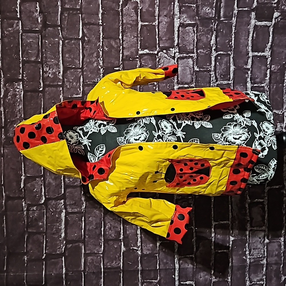 Driplets by Wippette Kids Hooded Lady Bug Raincoat